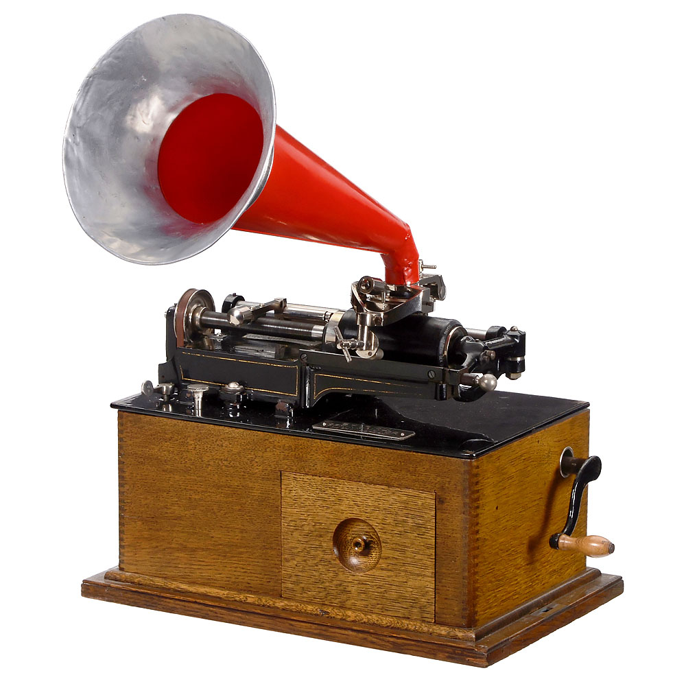 Edison Spring Motor Phonograph with Bettini Reproducer, c. 1895