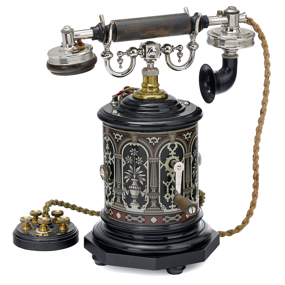 “Coffee Grinder” Desk Telephone by L.M. Ericsson, 1895