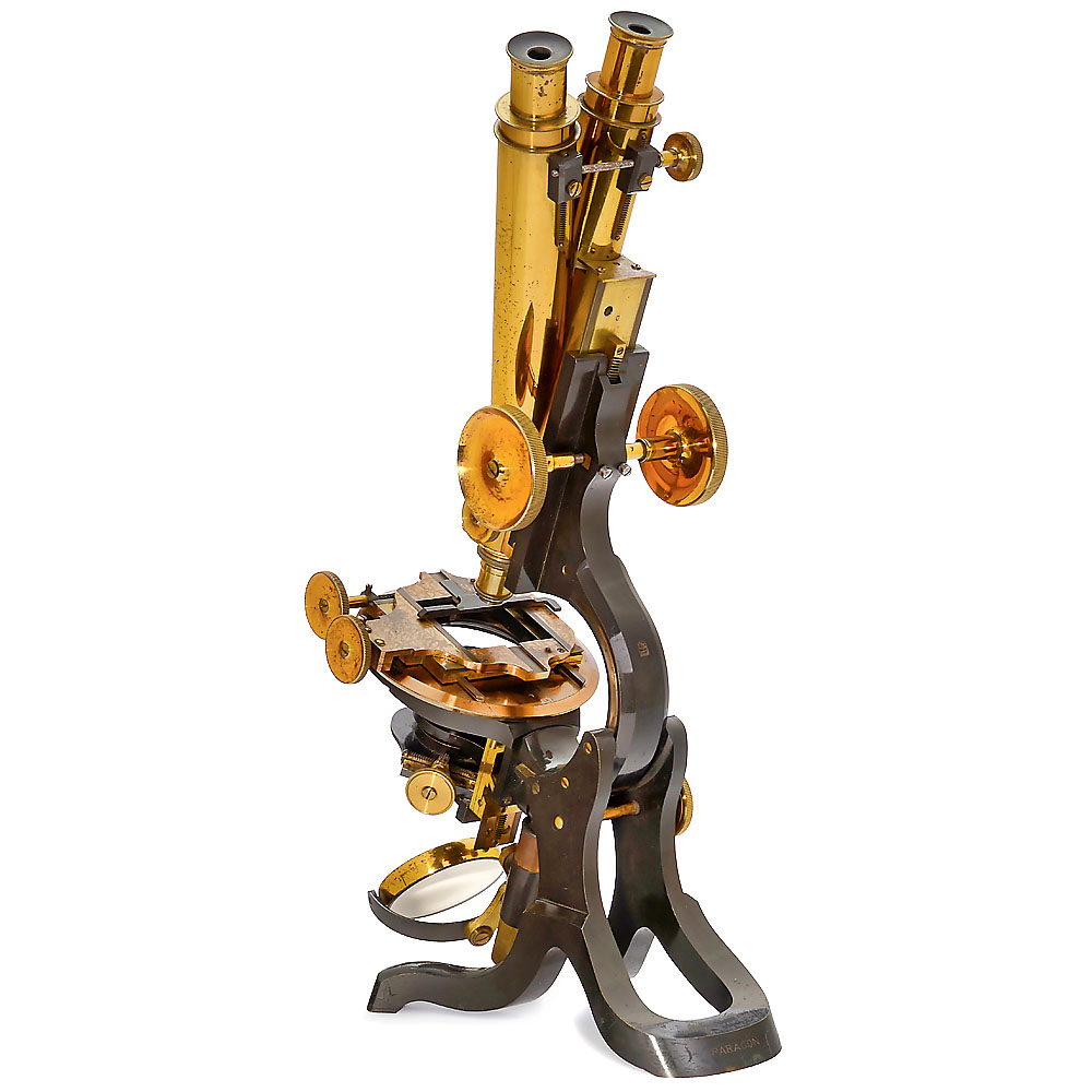 Swift Paragon Brass Binocular Microscope