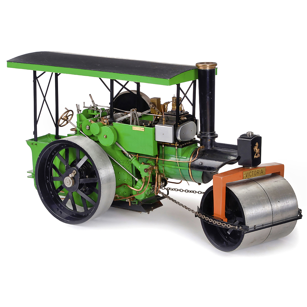 2-Inch Live-Steam Model of the Steam Roller “Victoria”, c. 1970