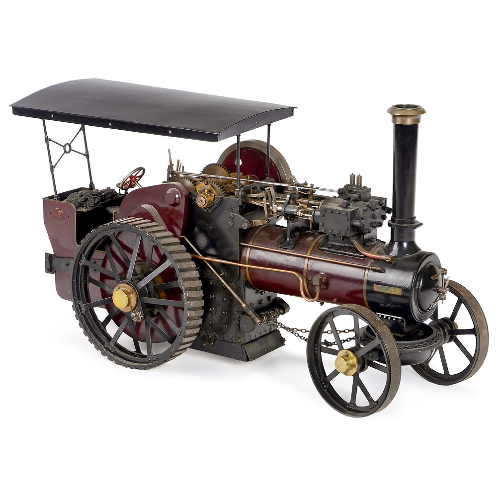 1 ½-Inch Scale Model of a Live Steam Traction Engine, c. 1984