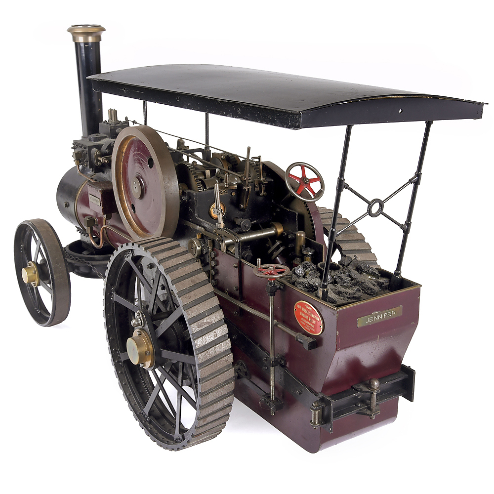 1 ½-Inch Scale Model of a Live Steam Traction Engine, c. 1984