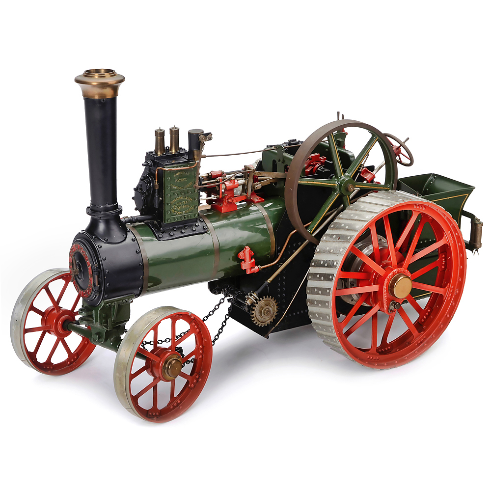 1 1/2-Inch Scale Live-Steam Model of a Burrell Patent Traction Engine, c. 1975