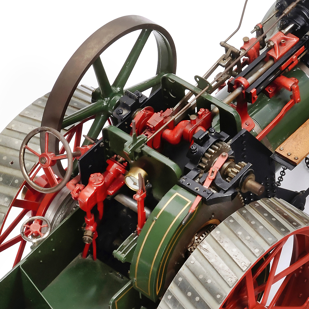 1 1/2-Inch Scale Live-Steam Model of a Burrell Patent Traction Engine, c. 1975
