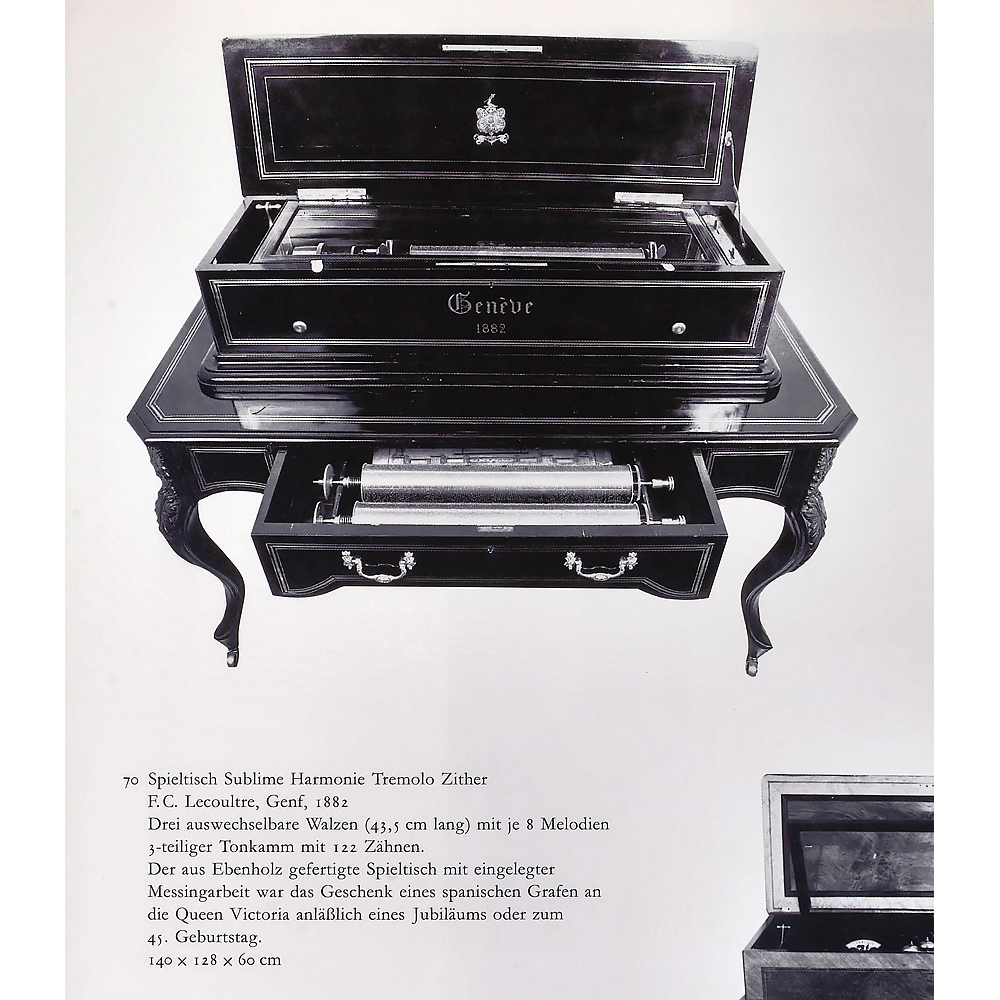 Interchangeable "Sublime-Harmonie Tremlolo" Musical Box, a Presentation Model, c. 1882