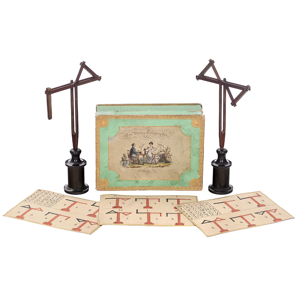 French Optical Toy Telegraph according to Claude Chappe, c. 1845