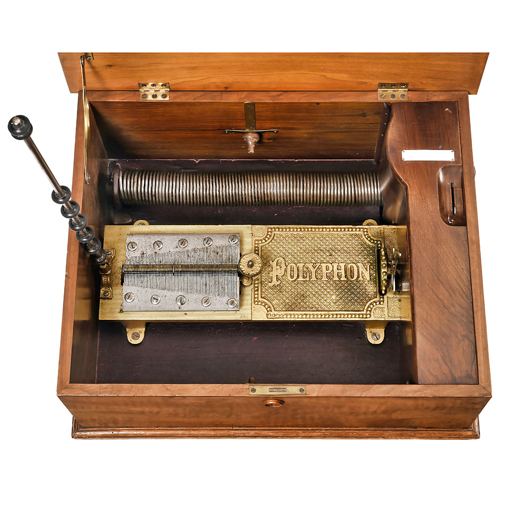 Polyphon Disc Musical Box with Spiral Spring-Drive, c. 1902