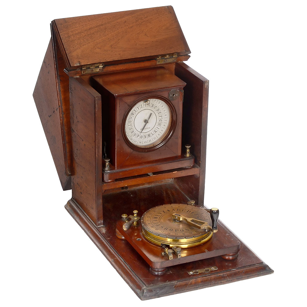 French Dial Telegraph Set by Bréguet, c. 1855
