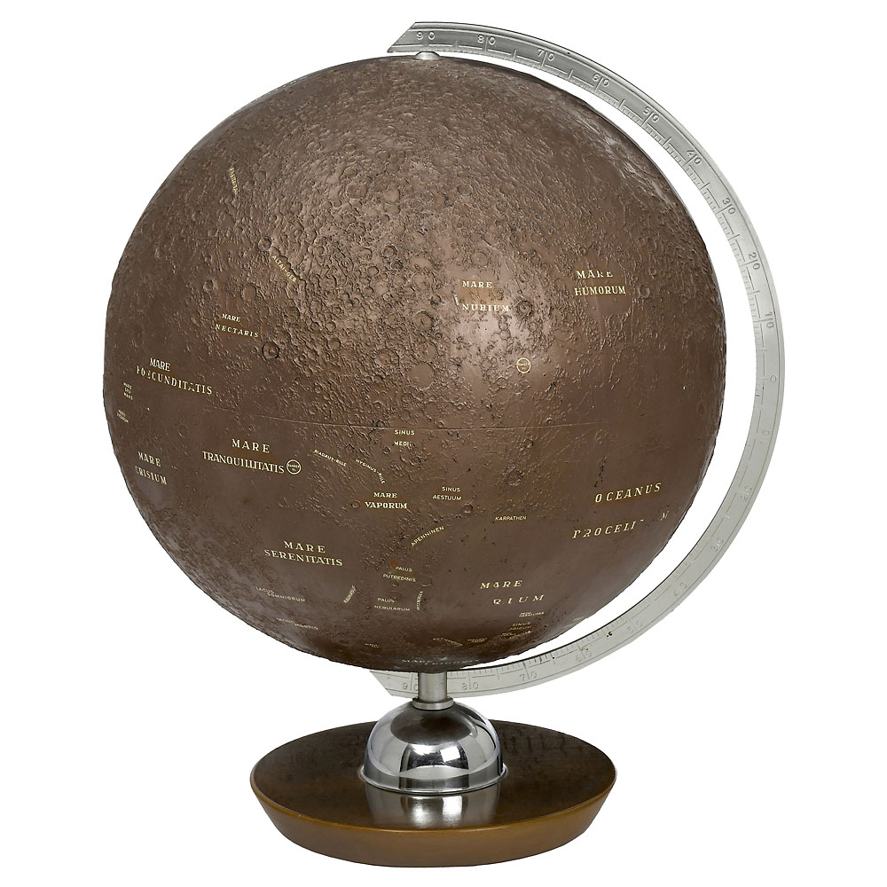 Moon Relief Globe by Alfred Schlegel