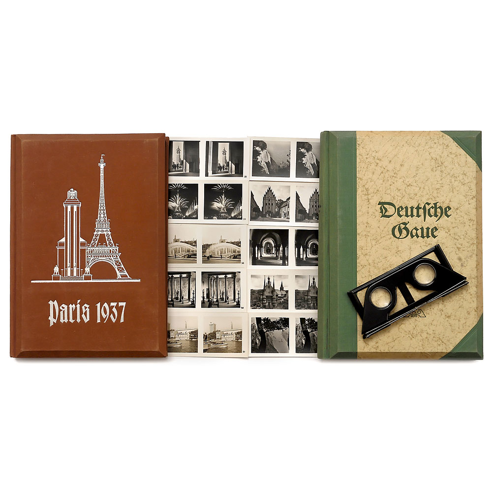 5 Stereocard Volumes from the Library of the Guest House of the Reich