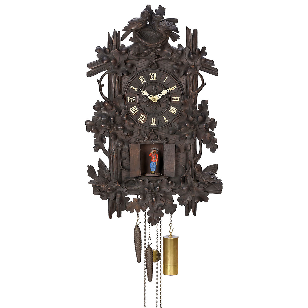 Black Forest Trumpeter Clock