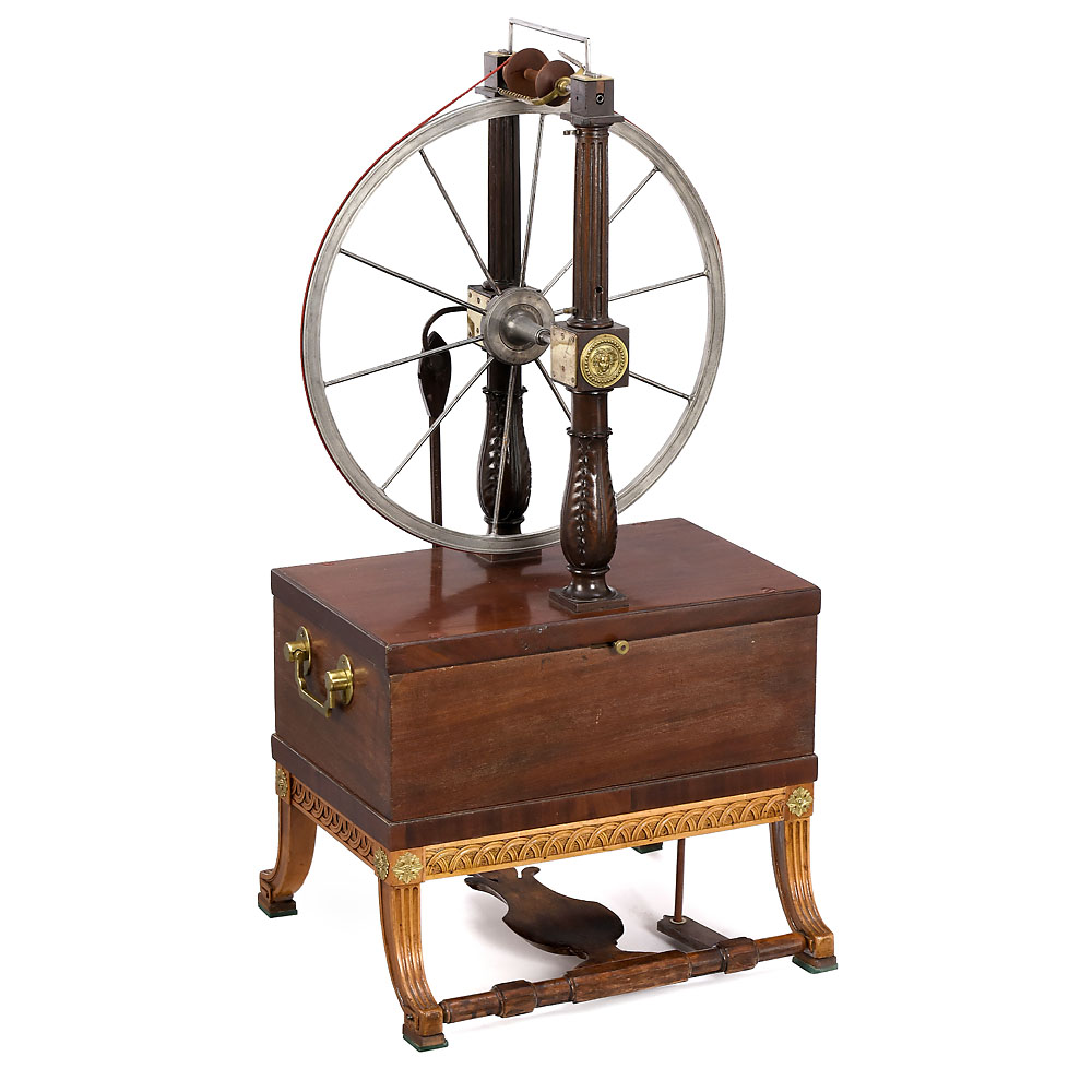 Rare Spinning Wheel with Flute Organ