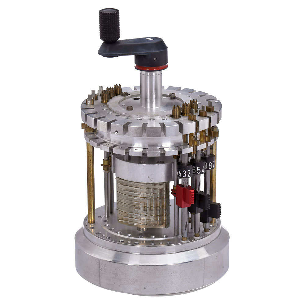 Curta Type II Calculator Demonstration Model, 1953 onwards